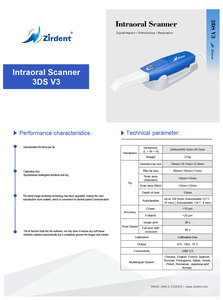Scanner Intraorale Zirdent, Attrezzatura Dentale Senza Vento, Antiappannamento, Autoclavabile 100 Volte per Punta, Scansione 3D a Colori Reali, Scansione AI su Metallo e Acciaio - Product Image 5