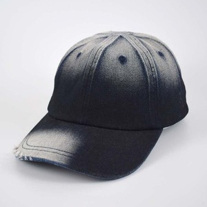 Cappellino da Baseball Stile <span class=keywords><strong>Dad</strong></span> Hat a 6 Pannelli in Denim Lavato Vintage Europeo Americano, Tinto con Effetto Usurato, con Fibbia Argento-Rame, Lavabile in Acqua, Sportivo - Product Image 1