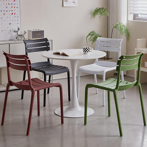 <strong>Garden</strong> Cafe bar PP Stripe Back Modern Design <strong>Stackable</strong> Plastic <strong>Garden</strong> <strong>Chairs</strong> Outdoor - Product Image 4