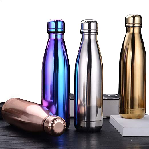 17oz Insulated Water Bottle Plating Process, Double Vacuum Wall Stainless Steel Bottle for Outdoor Sports Camping Hiking