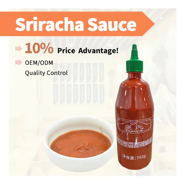 Hochwertige leckere Sriracha-Soße aus Hot Chili für den Einzelhandel