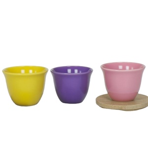 Tasse à thé en porcelaine personnalisée, style arabe moyen-oriental rétro, multicolore, petite tasse à expresso en céramique, tasse à café Cawa - Product Image 6