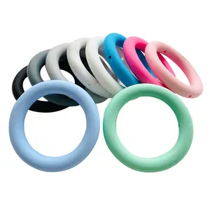 BPA Free mềm Silicone Teether Vòng đeo tay cho 3 + tháng trẻ sơ sinh mặc như vòng đeo tay bé nhai đồ chơi Silicone bé Teether đồ chơi