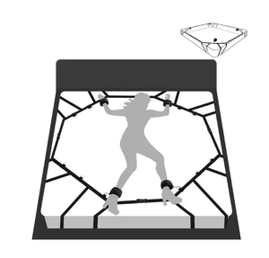 SM adulte <span class=keywords><strong>Bandage</strong></span> renforcé lit reliure engrenage quatre coins menottes <span class=keywords><strong>BDSM</strong></span> accessoire outil pour Couples - Product Image 1