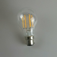 Ampoule LED à filament blanc chaud 6W A60 230V B22 Verre transparent Antique Vintage Edison Ampoule LED A19 pour éclairage commercial