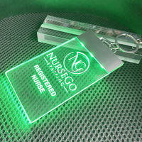 3 porte-clés lumineux USB rechargeables personnalisés de luxe, porte-clés lumineux UV, porte-clés lumineux LED
