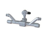 Meter panas ultrasonik Inline tipe pemasangan dinding TSONIC