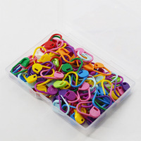 Cross-Border 120 pcs/Box Mixte Coloré Tricoté Marqueurs Crochet Clips En Plastique Marqueur Boucle Position Aiguille Petites Épingles À Coudre