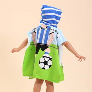 Personnalisé Portable Sublimation Impression Numérique Pas Cher Enfants Change Robe En Plein Air Enfants D'été <span class=keywords><strong>Serviette</strong></span> Poncho - Product Image 4