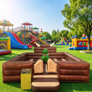 Nouveau design de jeu de taureau mécanique gonflable, machine à chevaucher dinosaure Tyrannosaurus Rex, taureau mécanique gonflable - Product Image 1