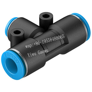 Conector de Tubo a Tubo en Forma de T Original FESTOs QST-8-50 130804T, Serie QST - Product Image 3