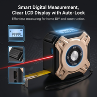 Télémètre laser numérique industriel Lonnmeter M6 40m 2-en-1 avec ruban à mesurer 5m, mesure de distance électronique intelligente haute précision