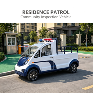 Vehículo Eléctrico Chino de Ambulancia, Camioneta de Patrulla Eléctrica de 4 Plazas, Vehículo de Carga para Seguridad en Campus y Transporte Utilitario - Product Image 4