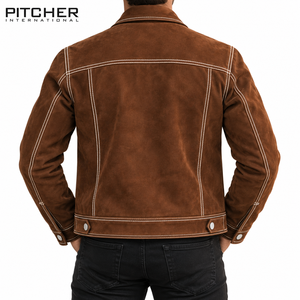 Veste en cuir pour homme style Cafe Racer, veste de moto, design personnalisé, fournisseur d'usine, faible MOQ, USA - Product Image 4