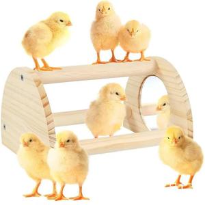Chick Toy Stand Wooden Exercise <b>Frame</b> For Chicken Farmyard <b>Play</b> Equipment - Product Image 4