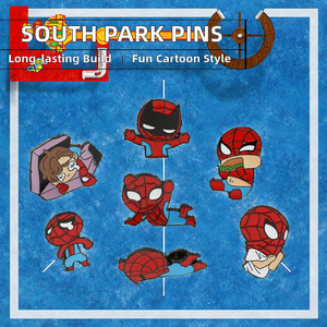 Spilla in metallo smaltato personalizzata <span class=keywords><strong>YS</strong></span> J32 South Park, elettroplaccata, lavabile, verniciata UV, 5mm, in ferro, souvenir, produzione di fabbrica - Product Image 2