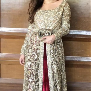 Robe de soirée/mariage élégante et lourde avec broderie lourde zardozi work-2019 - Product Image 4