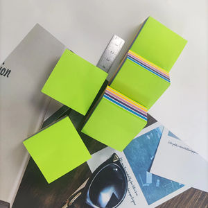 Bloc de Notas Adhesivas de Papel Coloridas Personalizables, Combinación de Notas Adhesivas Fluorescentes con Logotipo Personalizado - Product Image 2