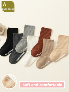 <span class=keywords><strong>Calcetines</strong></span> <span class=keywords><strong>Antideslizantes</strong></span> para Bebé, <span class=keywords><strong>Calcetines</strong></span> de Algodón Suave con Nervaduras Verticales, <span class=keywords><strong>Calcetines</strong></span> para Recién Nacidos, Niños y Niñas, Logotipo Personalizado OEM, <span class=keywords><strong>Calcetines</strong></span> para Bebés Personalizados - Product Image 2