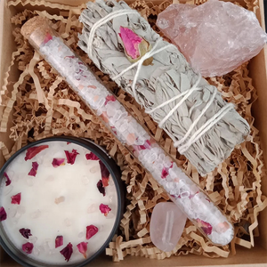 Set de Regalo <span class=keywords><strong>para</strong></span> Sanación de Chakras, Guía Espiritual de Adivinación, Kit de Relajación con Velas y Salvia, Kit de Meditación con Cristales Curativos, Variedad - Product Image 2