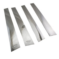 4 pièces de couvre-piliers de porte en ABS chromé, accessoires de voiture pour Toyota Corolla Altis AE130 2003 2004 2005 2006 2007