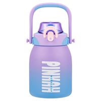 PINKAH 34oz Botol Vakum Stainless Steel Berkapasitas Besar dengan Tali Desain Modern Botol Termal untuk Berkemah