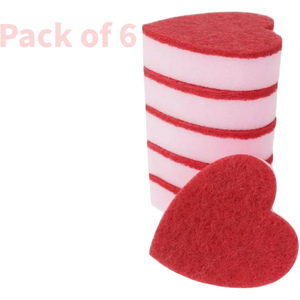 Esponjas de Cocina en Forma de Corazón de 30 mm de Grosor, Cepillos para Lavar Platos, Estropajo - Product Image 4