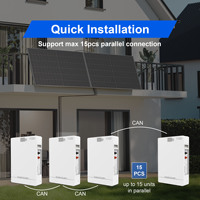 Reduzca las Facturas de Electricidad con Batería Solar |   Sistema de Almacenamiento de Energía Doméstico (ESS) LiFePO4 de 5/10 kWh y 51.2 V, 100 Ah CAN, Almacena Energía Solar para Uso Nocturno y de Respaldo