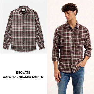 Camisa Oxford a Cuadros para Hombre, de Algodón, Casual y Formal, Manga Larga, Corte Entallado, Calidad Premium, Suministro al por Mayor - Product Image 2