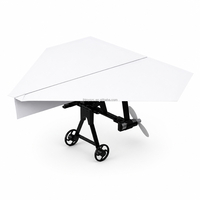 Avion en papier télécommandé 2,4 GHz DIY, jouet RC électrique pliable STEM pour enfants, vente en gros