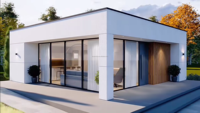 Studio de jardin préfabriqué modulaire | Cabine de glamping mobile | Maison mobile pour une utilisation en cabine Airbnb et Apple