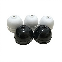 Nouvelle Base de Plafonnier en Céramique pour Salons, Noir et Blanc, Support de Lampe LED à Visser DIY 250V 4A, Vente en Gros