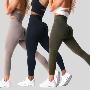 Leggings de yoga sans couture à taille haute sculptants <span class=keywords><strong>anti</strong></span>-<span class=keywords><strong>cellulite</strong></span> à effet de compression et sensation de seconde peau pour un effet lifting des fesses - Product Image 1