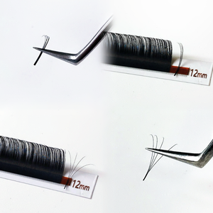 Pestañas mate oscuro Extensiones de pestañas individuales Cachemira Volumen Lash Tray Easy Fan Lash Extensions Russian Las Extension - Product Image 4