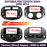 Cadre autoradio 2 DIN pour Toyota RAV4 2006-2012 – Panneau stéréo et kit de tableau de bord pour autoradio Android – Vente directe usine