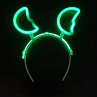 Nouveau serre-tête lumineux LED néon, bandeau cheveux étoile cœur lune scintillant, accessoires pour cheveux pour concert, carnaval, soirée