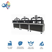 Flight case pour production vidéo mobile, road case pour station de travail mobile de diffusion