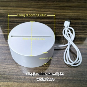 Creative Blank Acrylic Writable Night <b>Light</b> Bed Desktop 3d Diy Note Board Led Night <b>Light</b> With Message Board Pen - Product Image 6