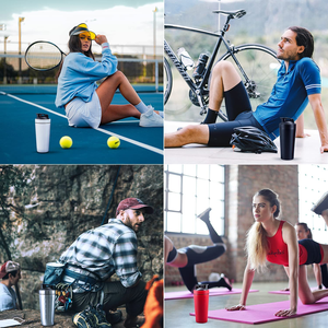 健身健身房用750毫升哑光抛光蛋白振动筛瓶 - Product Image 6