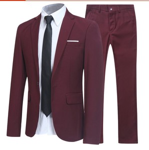 Nouveau costume de <span class=keywords><strong>mariage</strong></span> pour homme 2026 – Ensemble de costumes de bureau slim et élégant de couleur unie pour homme, grandes tailles - Product Image 3