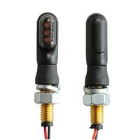 Mini Luz Intermitente LED de Alta Luminosidad para Motocicletas, Impermeable, Naranja, con Certificación E, Delantera, 5W