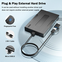 Hard Disk Eksternal 500GB Langsung dari Pabrik, USB 3.0, HDD Portabel untuk Penyimpanan Cadangan PC Laptop Desktop, Siap Kirim