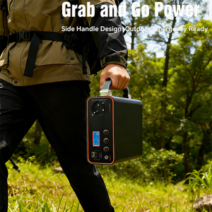 เครื่องกำเนิดไฟฟ้าพลังงานแสงอาทิตย์สำหรับใช้งานกลางแจ้ง 350W คลื่นไซน์บริสุทธิ์ MPPT แบตเตอรี่ลิเธียมไอออน แผงโซลาร์เซลล์ ช่องเสียบที่จุดบุหรี่ สำหรับใช้ในครัวเรือนในสหราชอาณาจักร พร้อมอินเวอร์เตอร์ UPS - Product Image 2