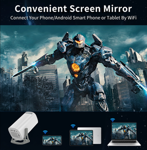 <span class=keywords><strong>Proyector</strong></span> WiFi 4K LED 3D Integrado para un Cine en Casa Óptimo, <span class=keywords><strong>Mini</strong></span> <span class=keywords><strong>Proyector</strong></span> S40 con Android 11 - Product Image 3