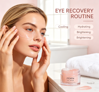 Masque pour les yeux en coton PDRN à étiquette privée, 60 pièces, acide hyaluronique, hydratant, apaisant pour tous les types de peau
