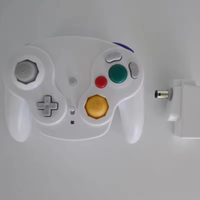 Manette sans fil 2,4 GHz pour GameCube NGC avec moteur de vibration - Contrôleur joystick
