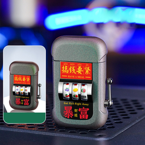 2026 USA Hot Sell Classic Creative Mini Gambling Slot Machine Funny <strong>Games</strong> with Rechargeable <strong>Lighter</strong> for Camping and Cigarettes - Product Image 2