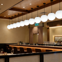 Luminaires de plafond LED créatifs modernes en forme de boule, lustres intérieurs et extérieurs, hôtel, restaurant, hall, décoration de la Saint-Valentin, IP65, plastique