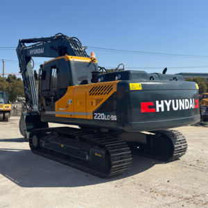 Excavadora de orugas hidráulica de 22 toneladas Hyundai R220LC 9S usada de alta calidad para proyectos de construcción y movimiento de tierras - Product Image 1