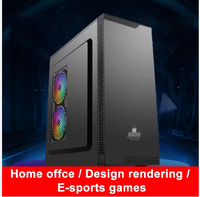 Hôte de bureau de jeu hot I3 i5 i7 i9 8G 16G RAM 256GB 512GB SSD Alimentation PC Gaming Ordinateur de bureau avec voiture graphique